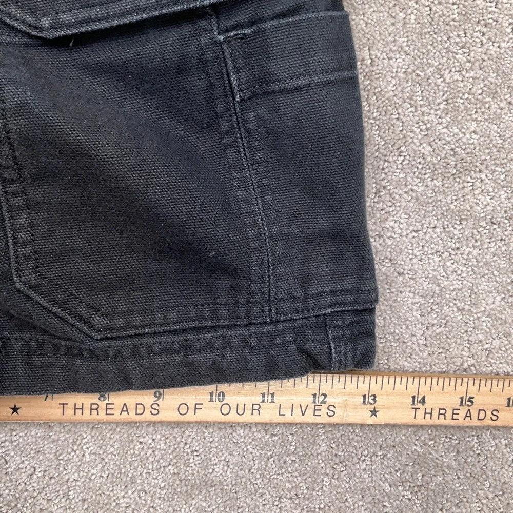 Duluth Cargo Shorts Men 40 ACT 37W Black Workwear Chore Utility Cotton‎ Canvas